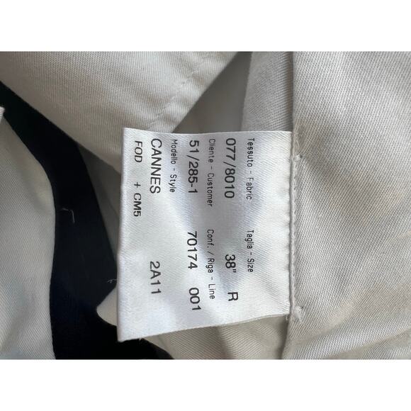 Brioni Wool Super 120s Pleated Pants Cannes Dress Trousers Dark Blue Size 40R JL - Picture 11 of 14